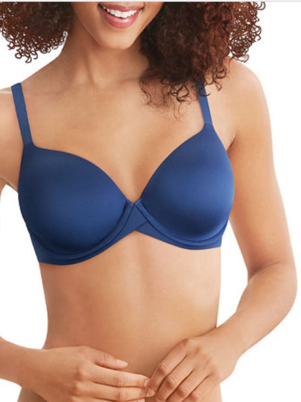 Maidenform One Fab Fit Everyday Modern Demi Underwire Bra Blue Size 34C 00570